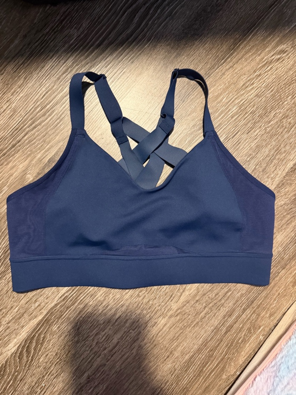 Brooks Navy Cross-Strap Low-Impact Sports Bra